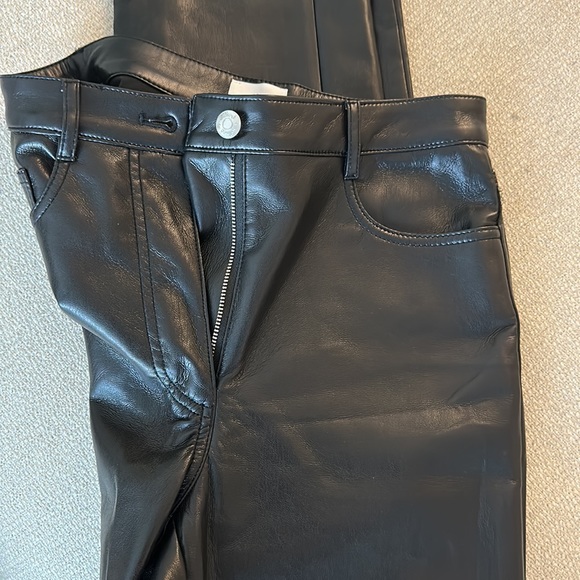 Black Aritzia Wilfred Melina vegan leather pants - Picture 7 of 7